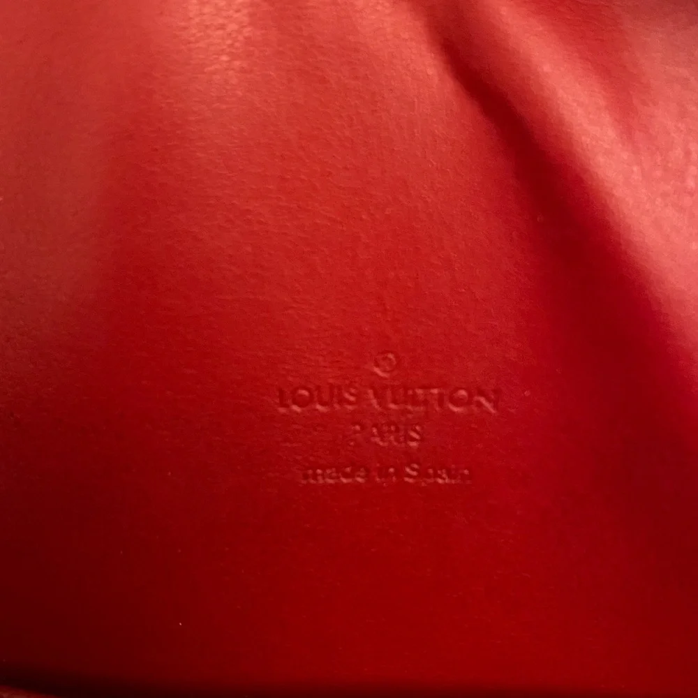 Louis Vuitton Black Monogram Embossed Laptop Bag with Tan Handles - Picture 4 of 12